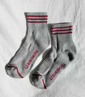 Girlfriend Socks - Heather Grey