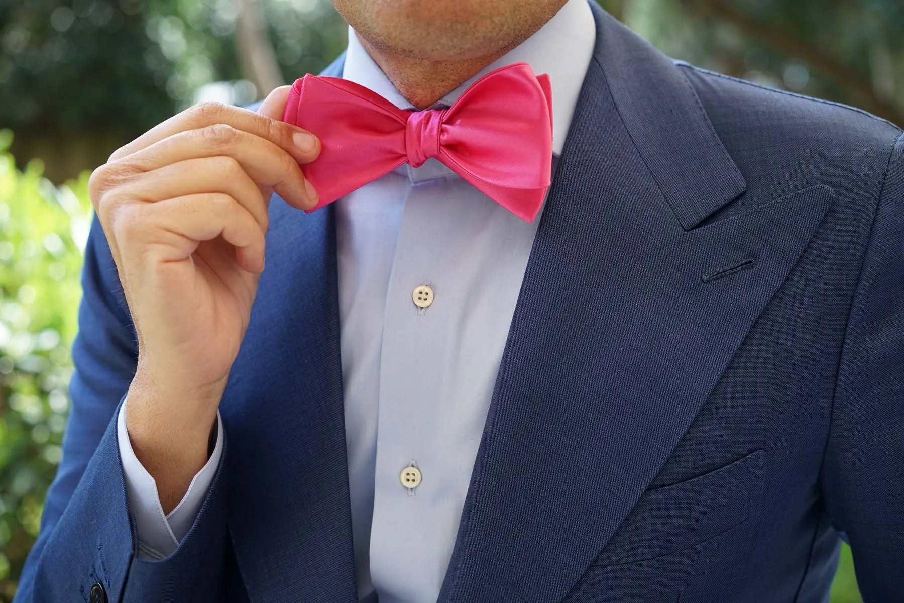 Hot Pink Bow Tie Untied