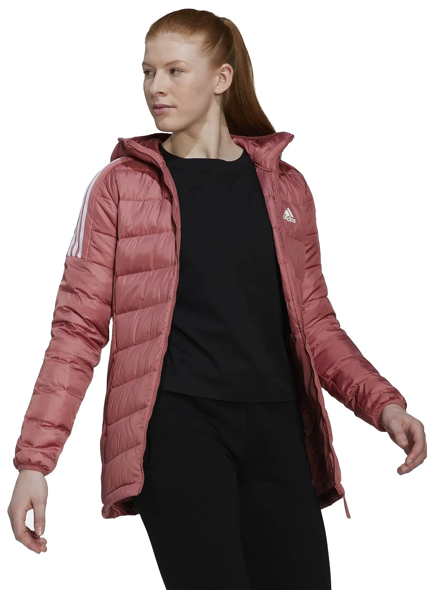 jacket adidas Performance Essential Down - Wonder Red - women´s