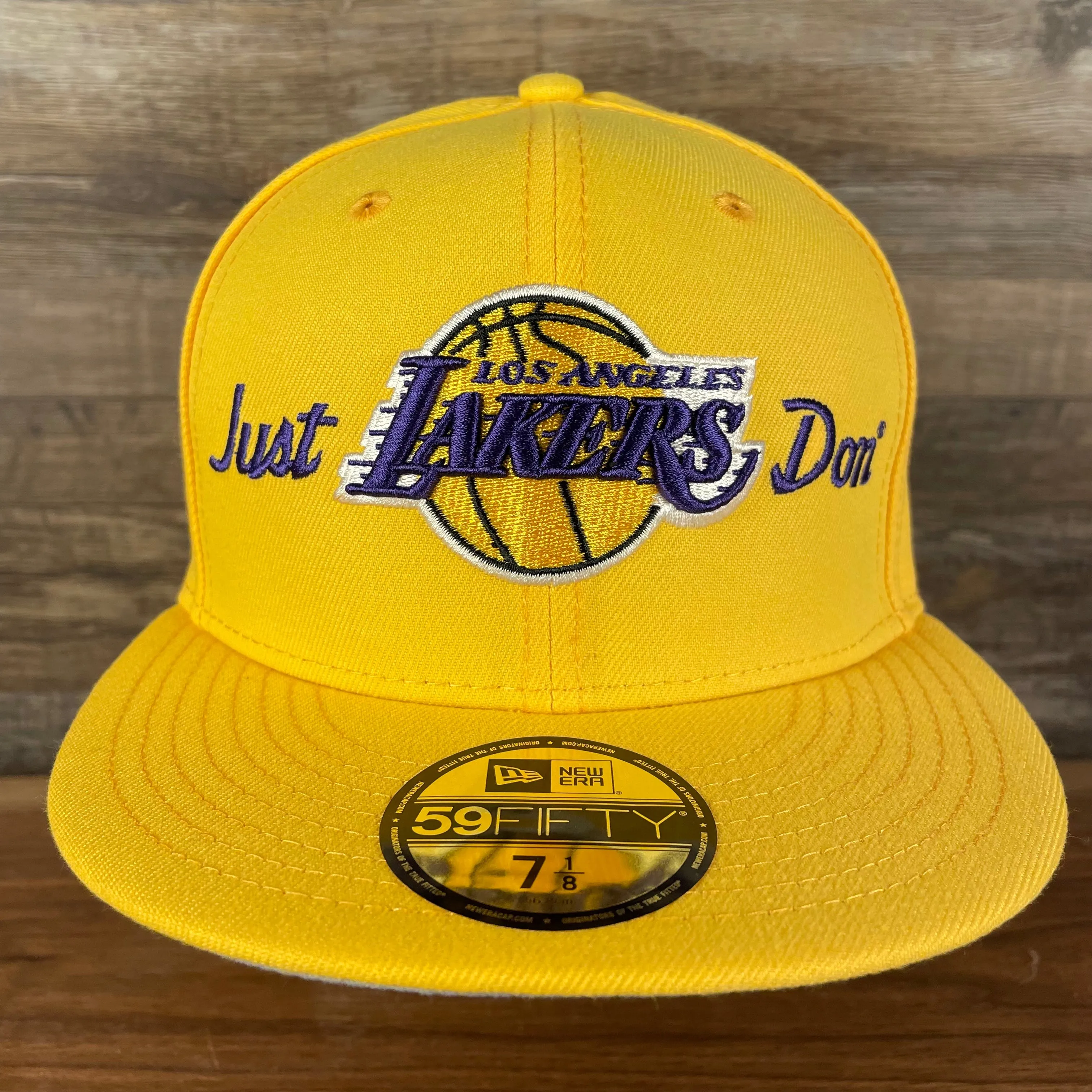 Just Don X NBA Los Angles Lakers All Star Weekend Yellow 59Fifty Fitted Cap