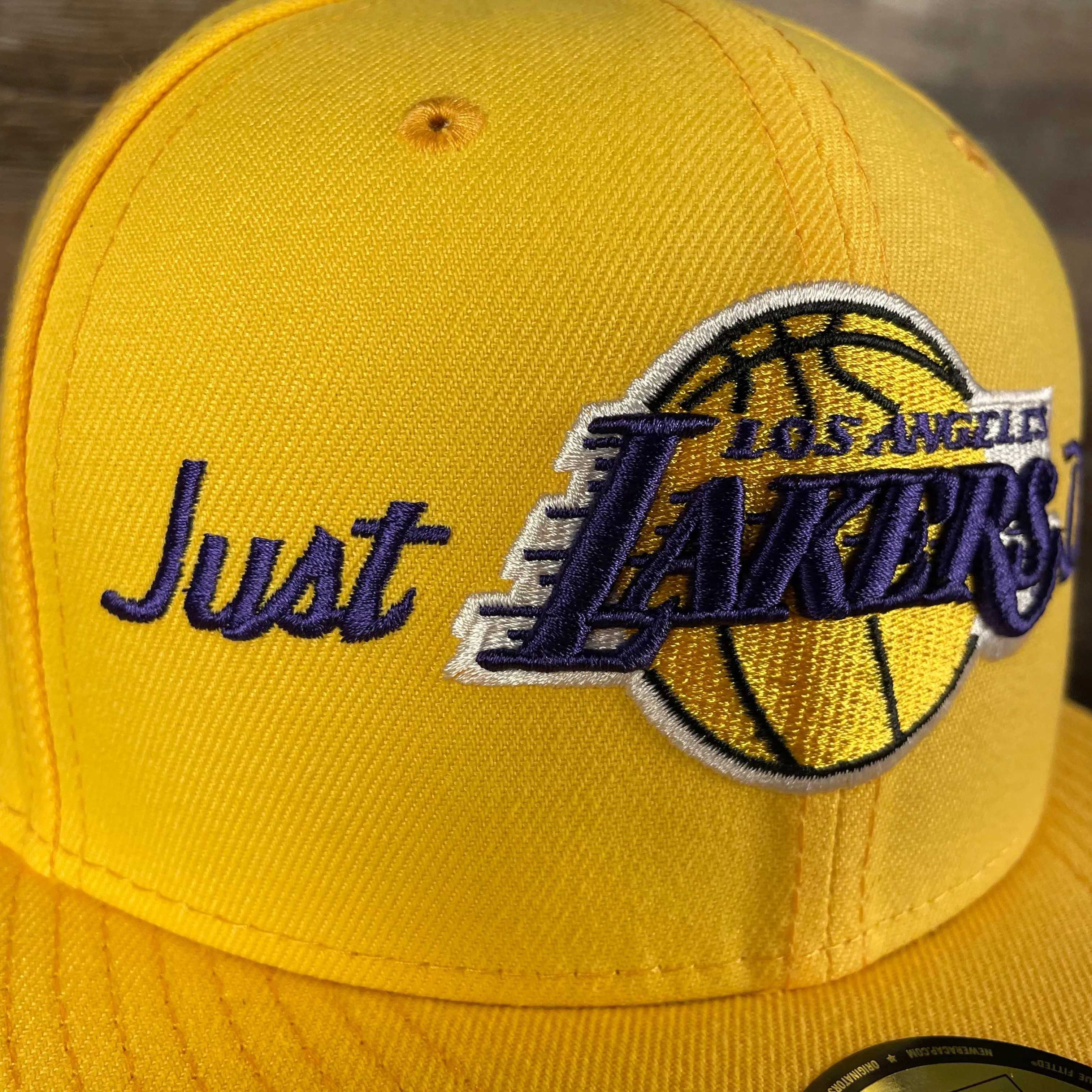 Just Don X NBA Los Angles Lakers All Star Weekend Yellow 59Fifty Fitted Cap