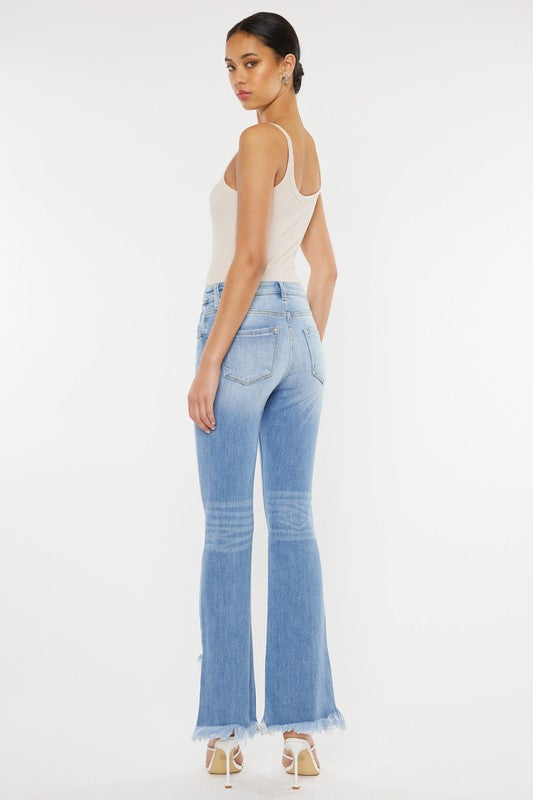 KANCAN ALWAYS FRAYED HIGH RISE JEANS [online exclusive]