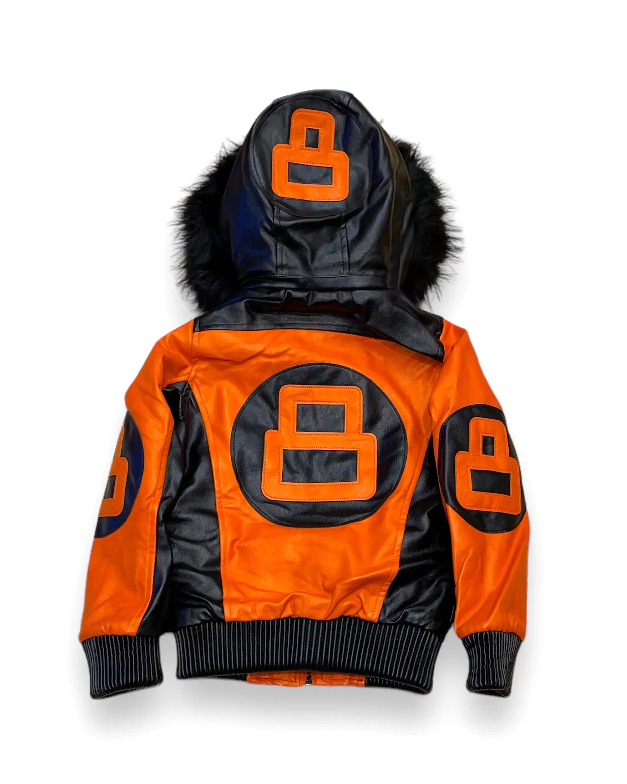 Kid’s PU 8 Ball Fur Bomber Coat