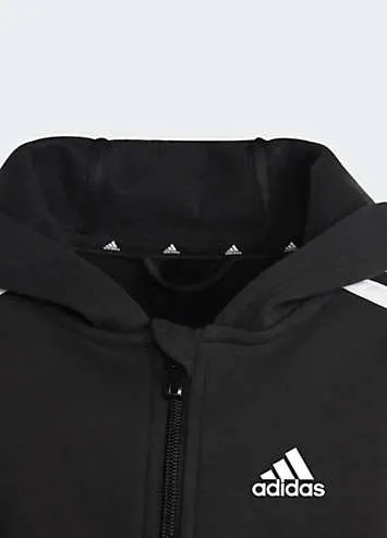 Kids Zip Through Hooded Sweat Jacket by adidas Performance | Look Again