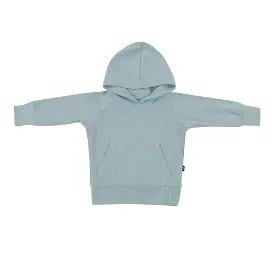 Kyte Baby Ribbed Hoodie in Glacier