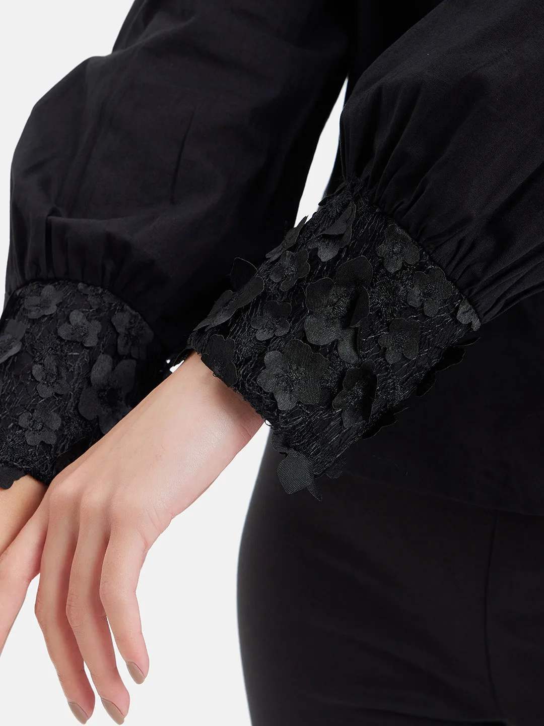 Lace Cuff Shirt