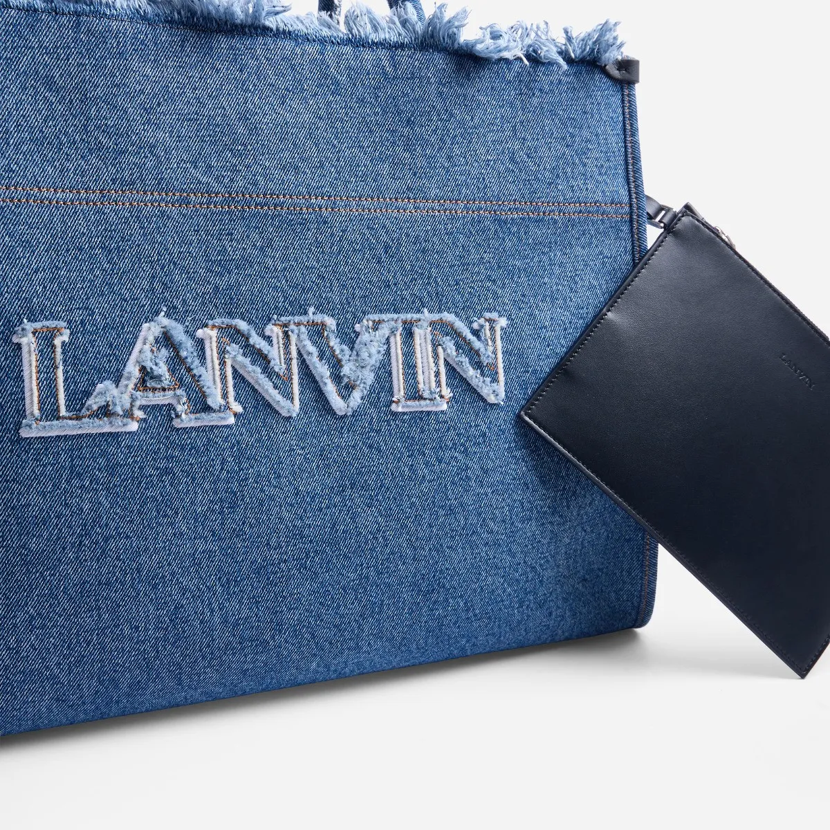 LANVIN   IN OUT MM  Denim Tote BAG 