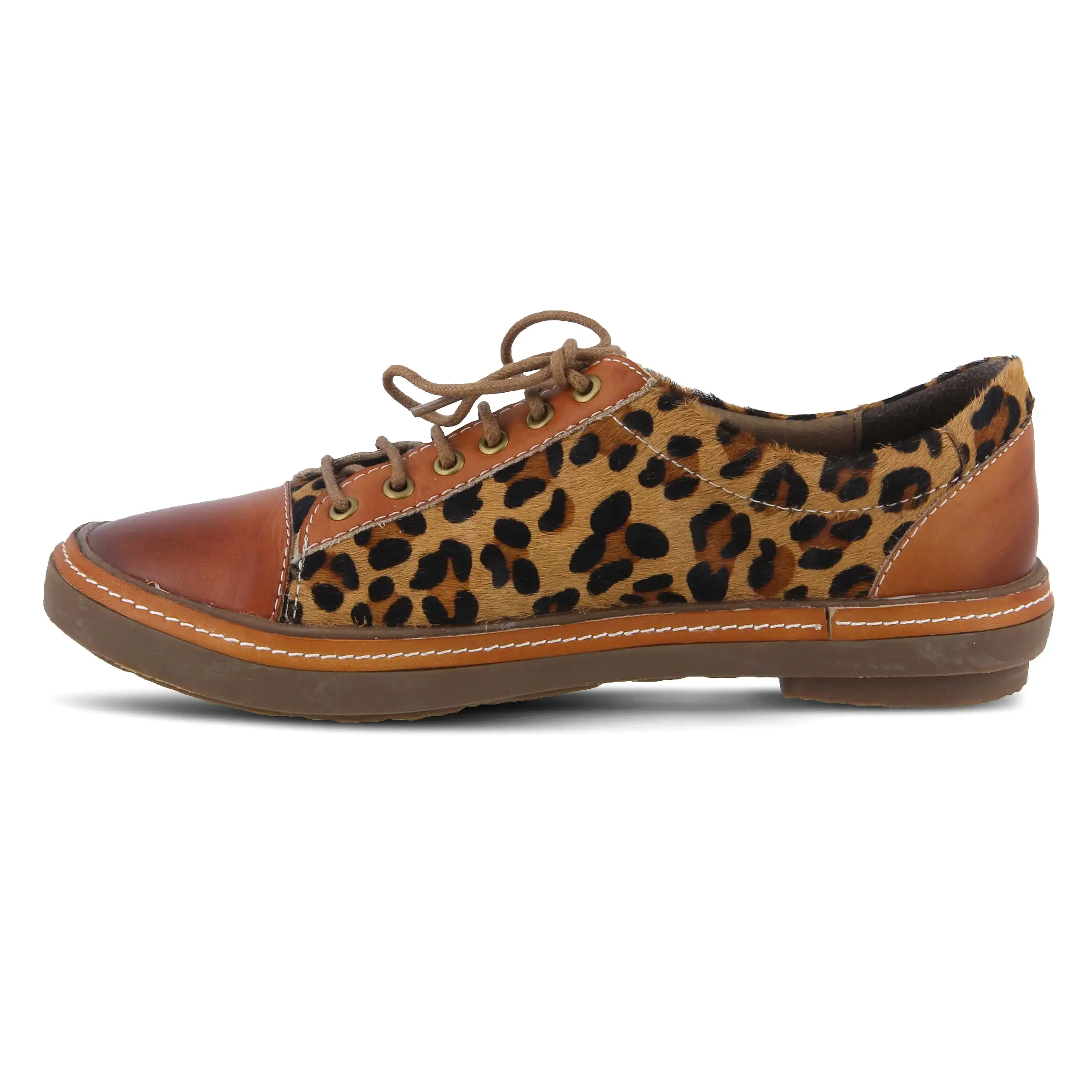 L'ARTISTE LIBBI-LEOPARD LACE-UP SHOE