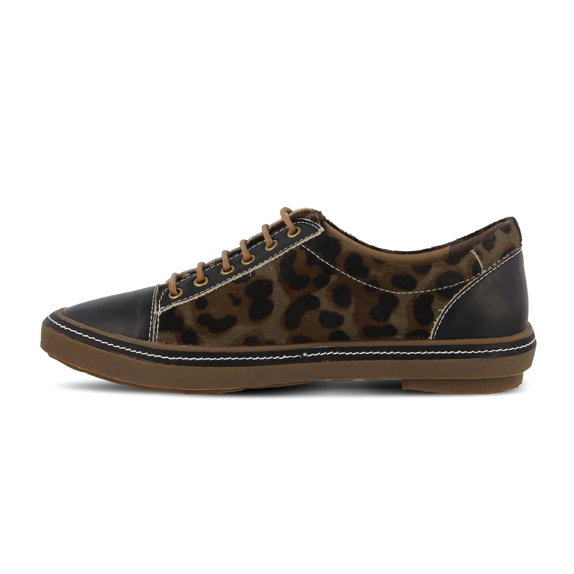 L'ARTISTE LIBBI-LEOPARD LACE-UP SHOE