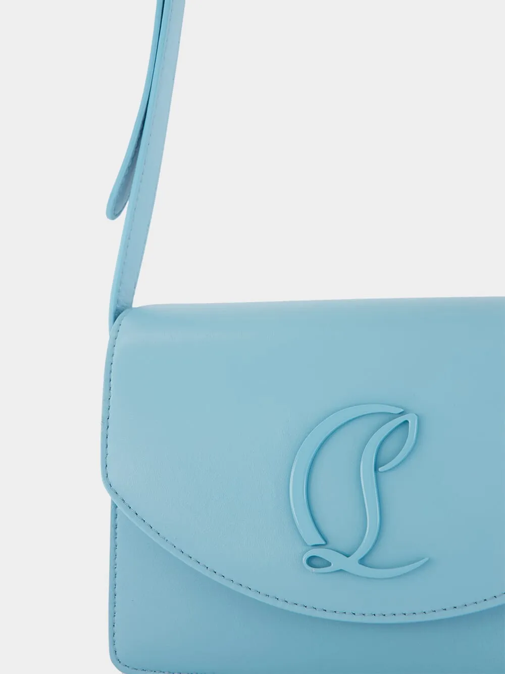 Loubi54 Blue Nappa Crossbody Bag