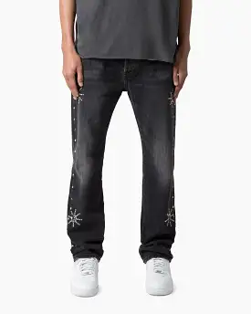 MNML V376 Baggy Denim Jeans Washed Black