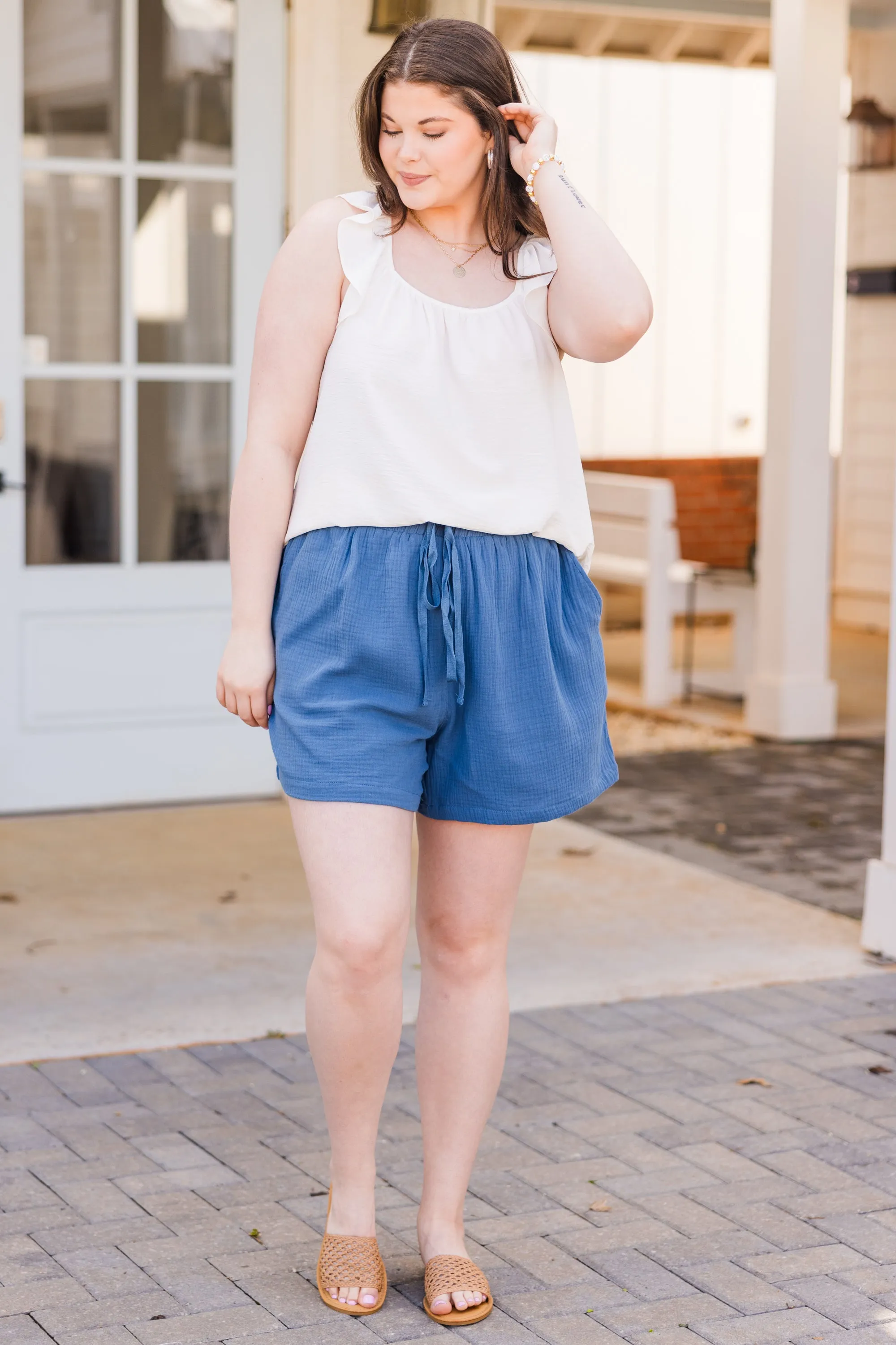 Naturally Me Shorts, Denim