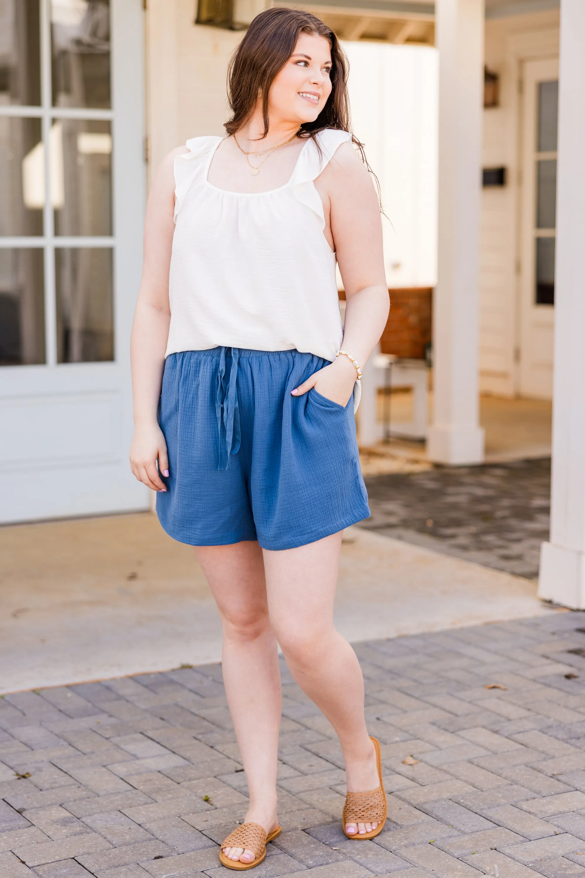 Naturally Me Shorts, Denim