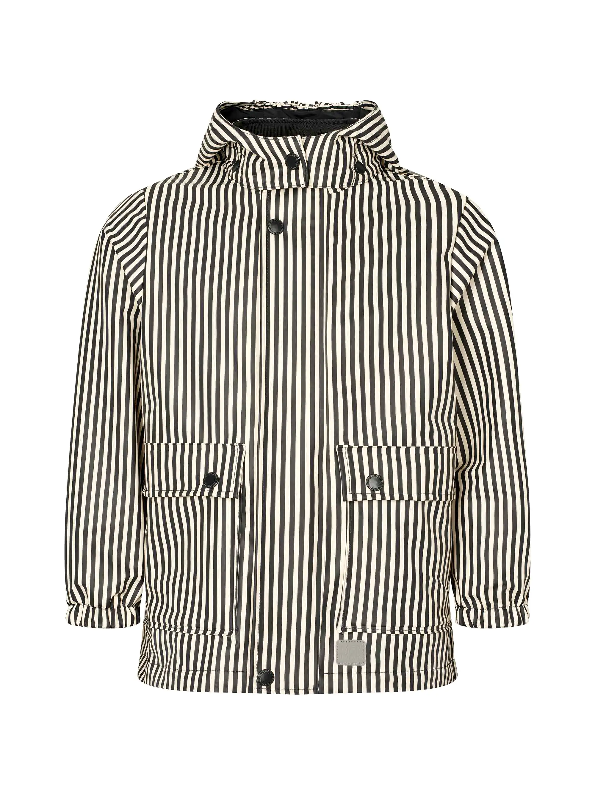 Navy Stripe Rain Jacket