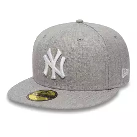 NEW ERA New York Yankees Essential Heather Grey 59FIFTY Fitted Cap