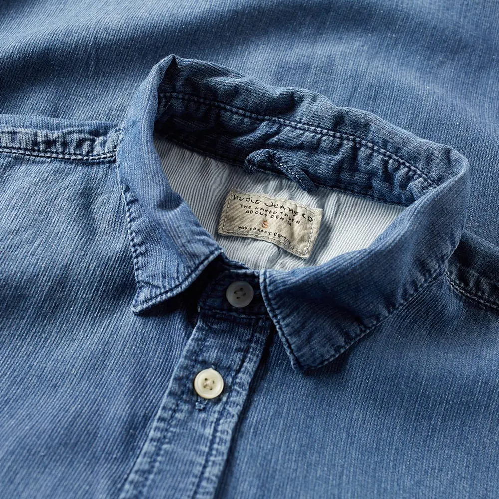 Nudie Henry Denim ShirtCrispy Indigo