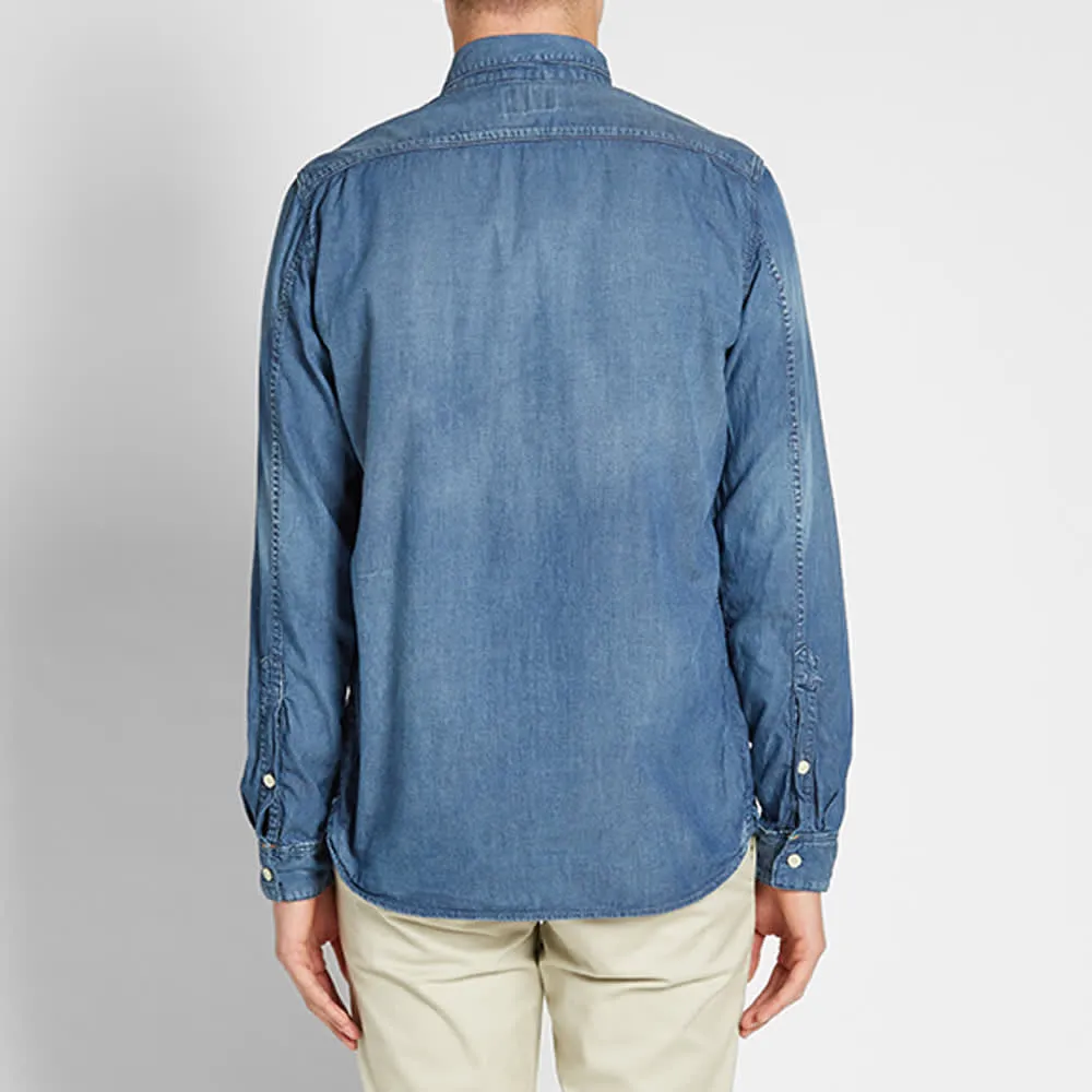 Nudie Henry Denim ShirtCrispy Indigo