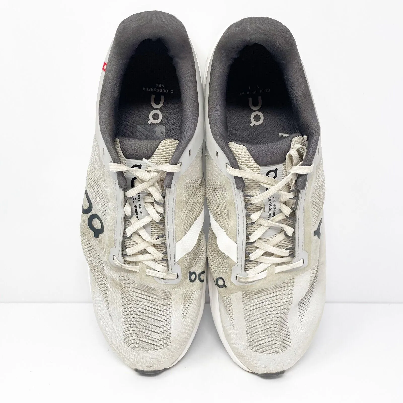 On Mens Cloudsurfer Next Gray Running Shoes Sneakers Size 10.5