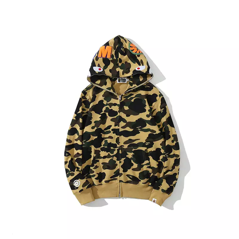 Original Edition Bathing Ape Shark Camo Zip Up