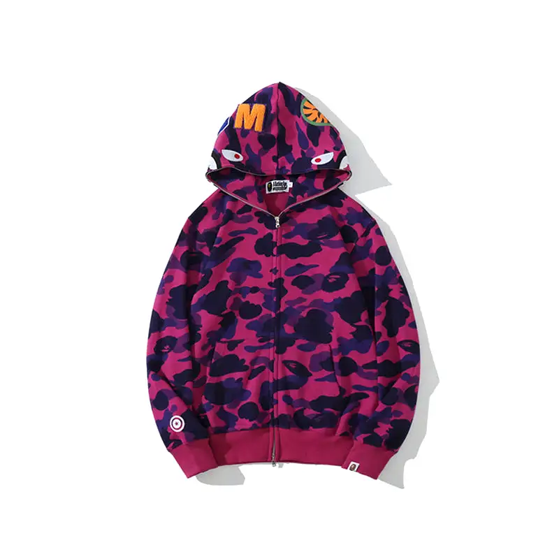 Original Edition Bathing Ape Shark Camo Zip Up