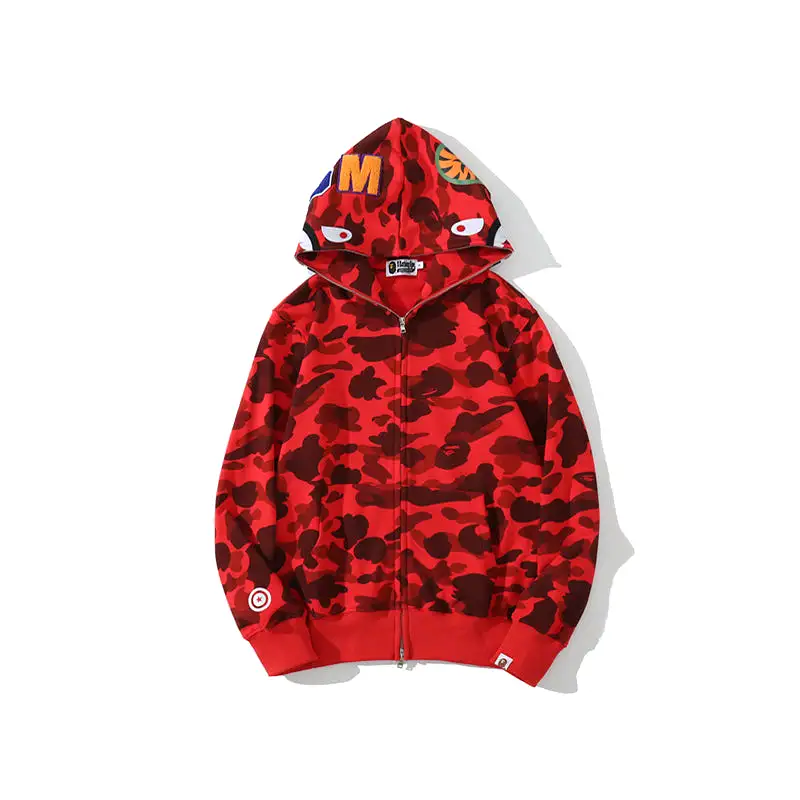 Original Edition Bathing Ape Shark Camo Zip Up