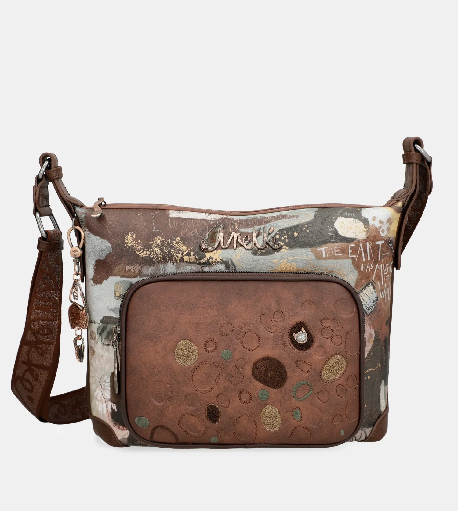 Outer crossbody large bag with pockets