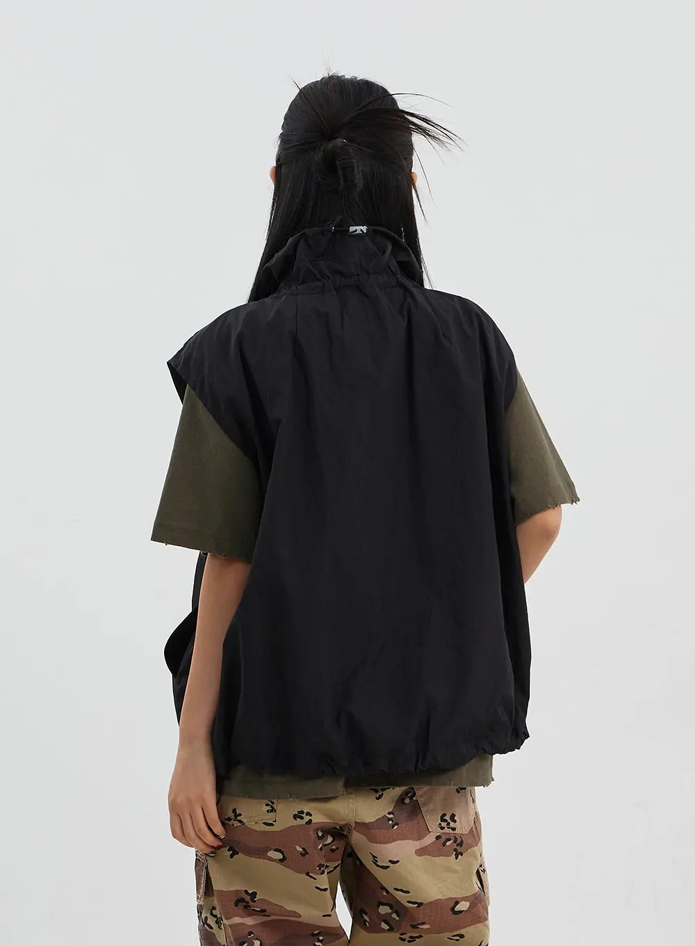 Oversized Zip-Up Vest Unisex CJ330