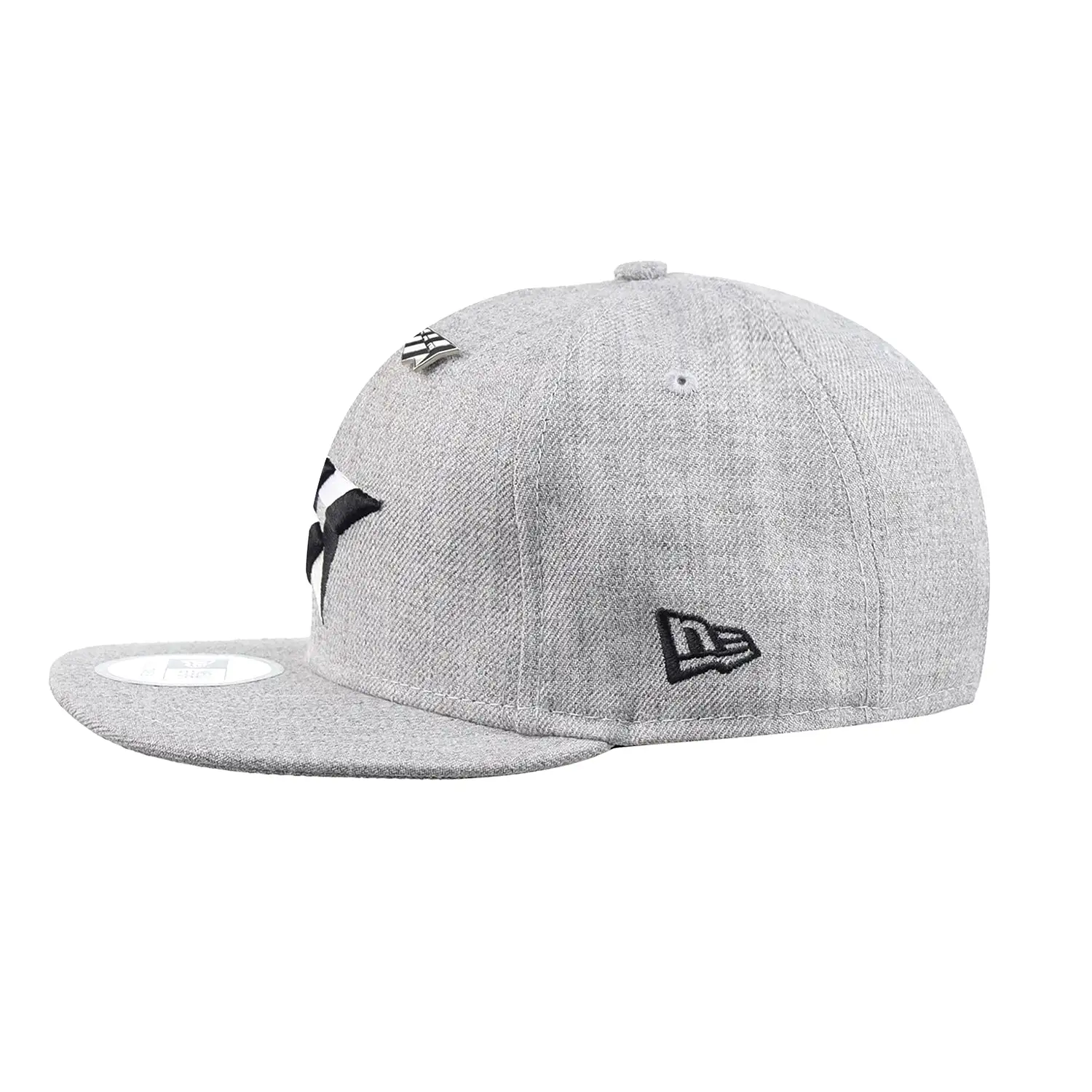 Paper Plane New Era Crown Old School Men's Snapback Heather Grey