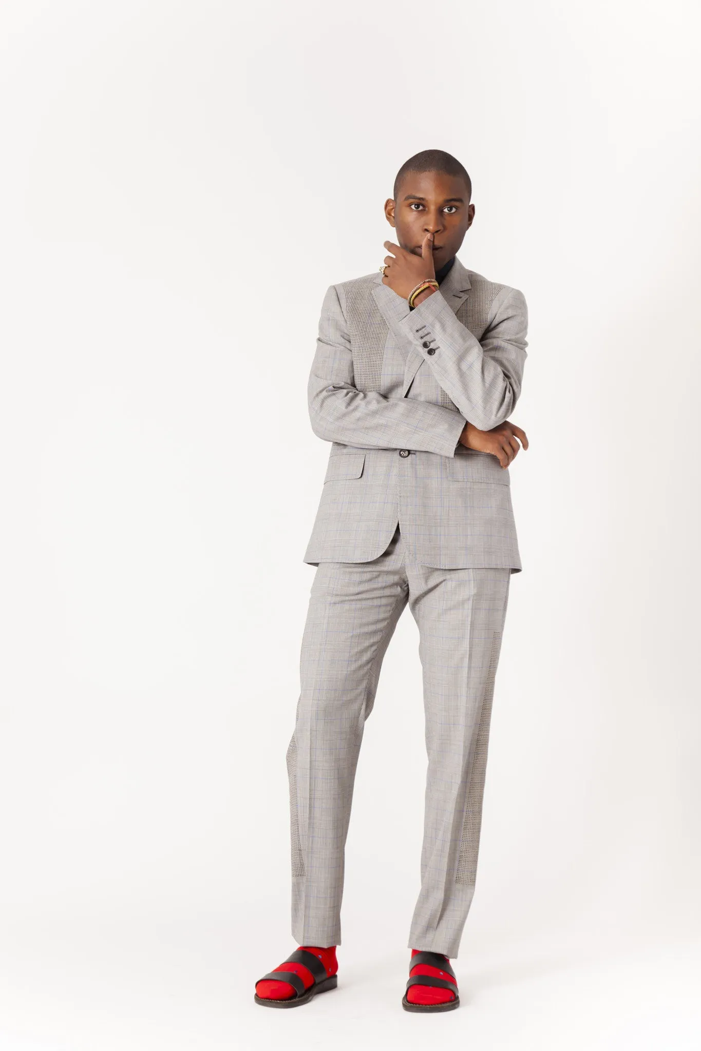 Perf 2-Button Suit Pant