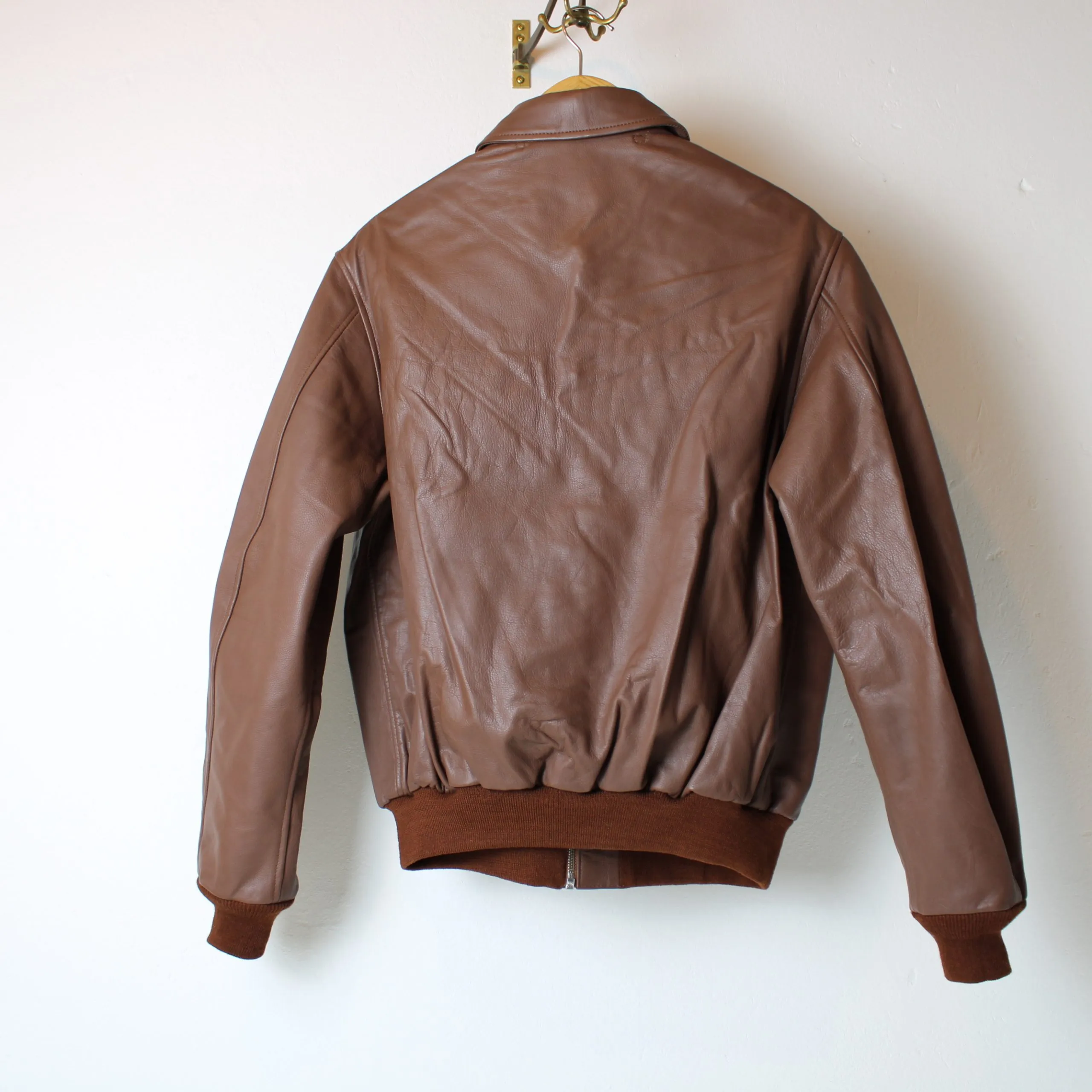 Perry A-2 Flight Jacket – Size 44 - Russet Horsehide - AVI LEATHER