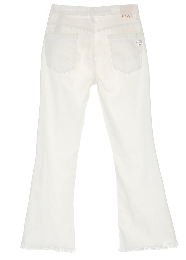 Please Shortcut Jeans - Bianco Ottico