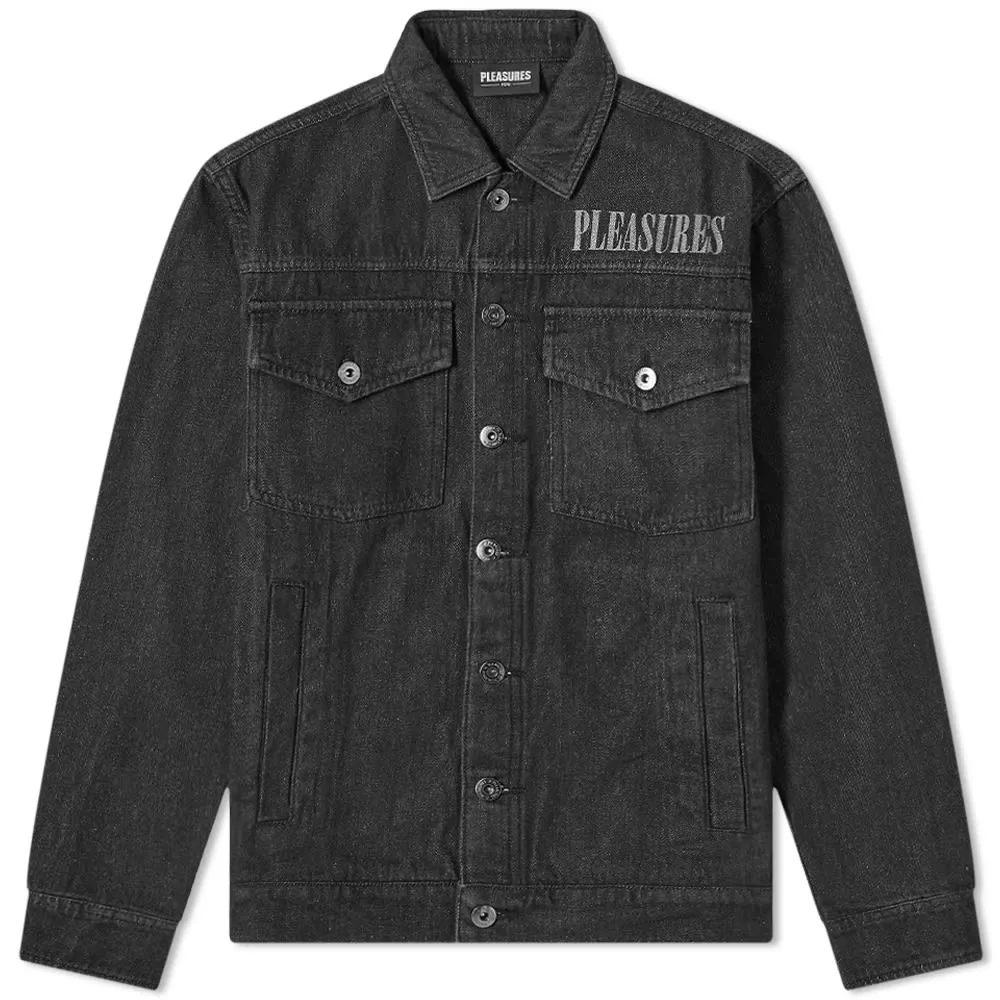 PLEASURES Desire Denim Trucker JacketBlack