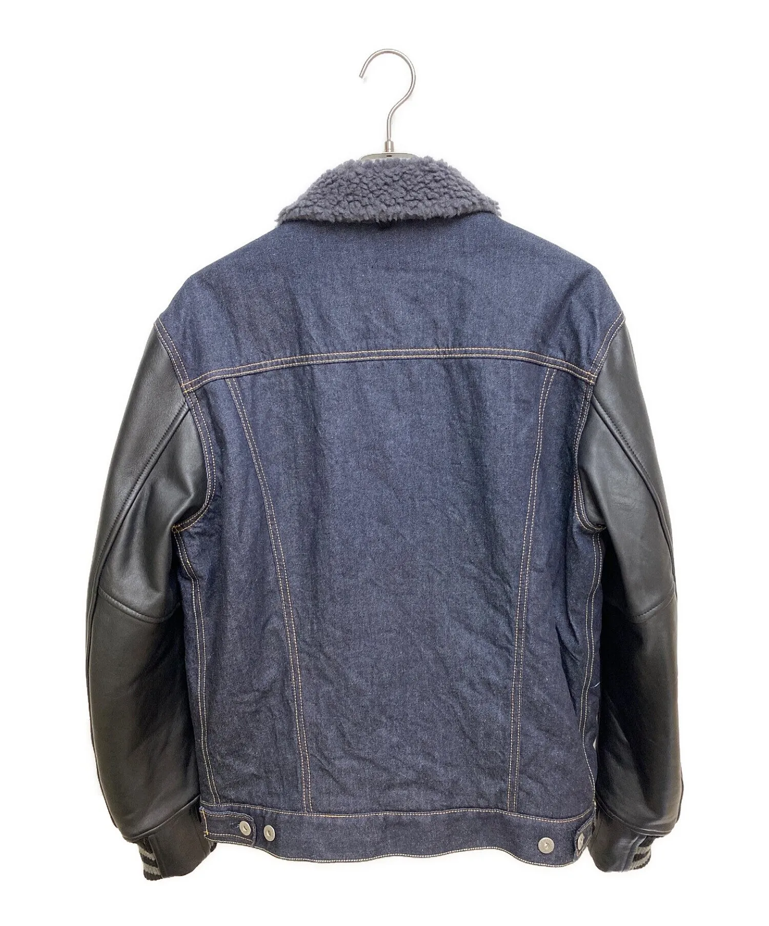 [Pre-owned] eYe COMME des GARCONS JUNYAWATANABE MAN Cotton denim and cowhide Levi's W name jacket WH-J918