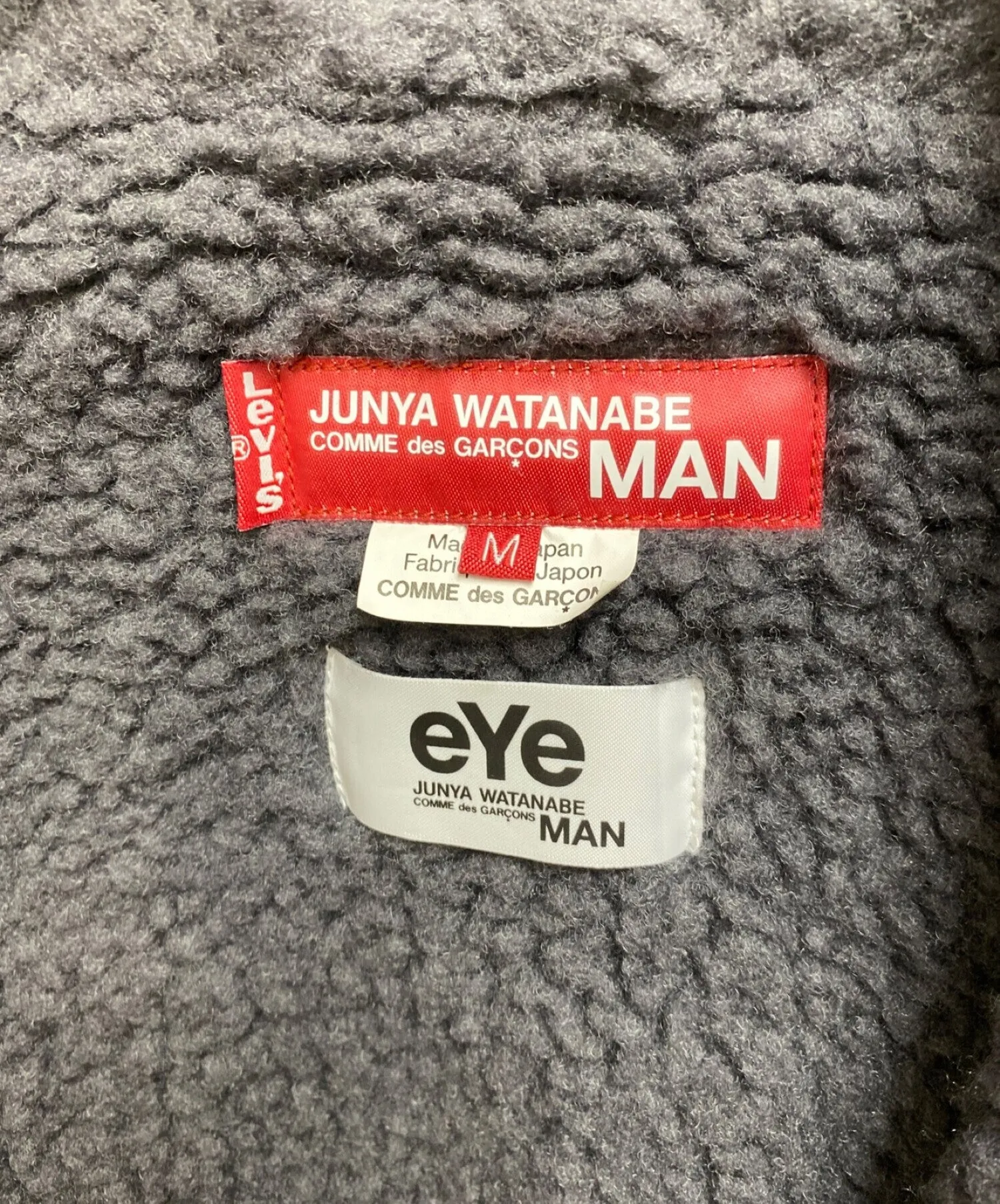 [Pre-owned] eYe COMME des GARCONS JUNYAWATANABE MAN Cotton denim and cowhide Levi's W name jacket WH-J918