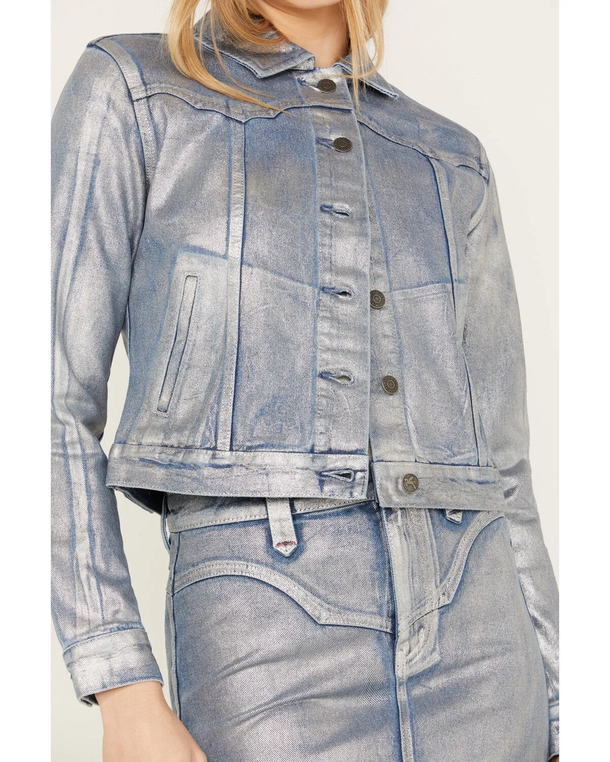 Product Name:  Idyllwind Women's Goldfinch Denim Foiled Jacket