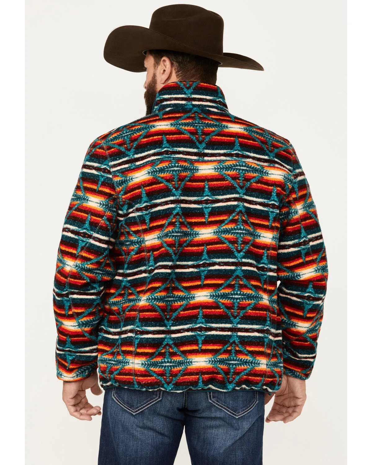 Product Name:  Rock & Roll Denim Men's Southwestern Print Berber Jacket