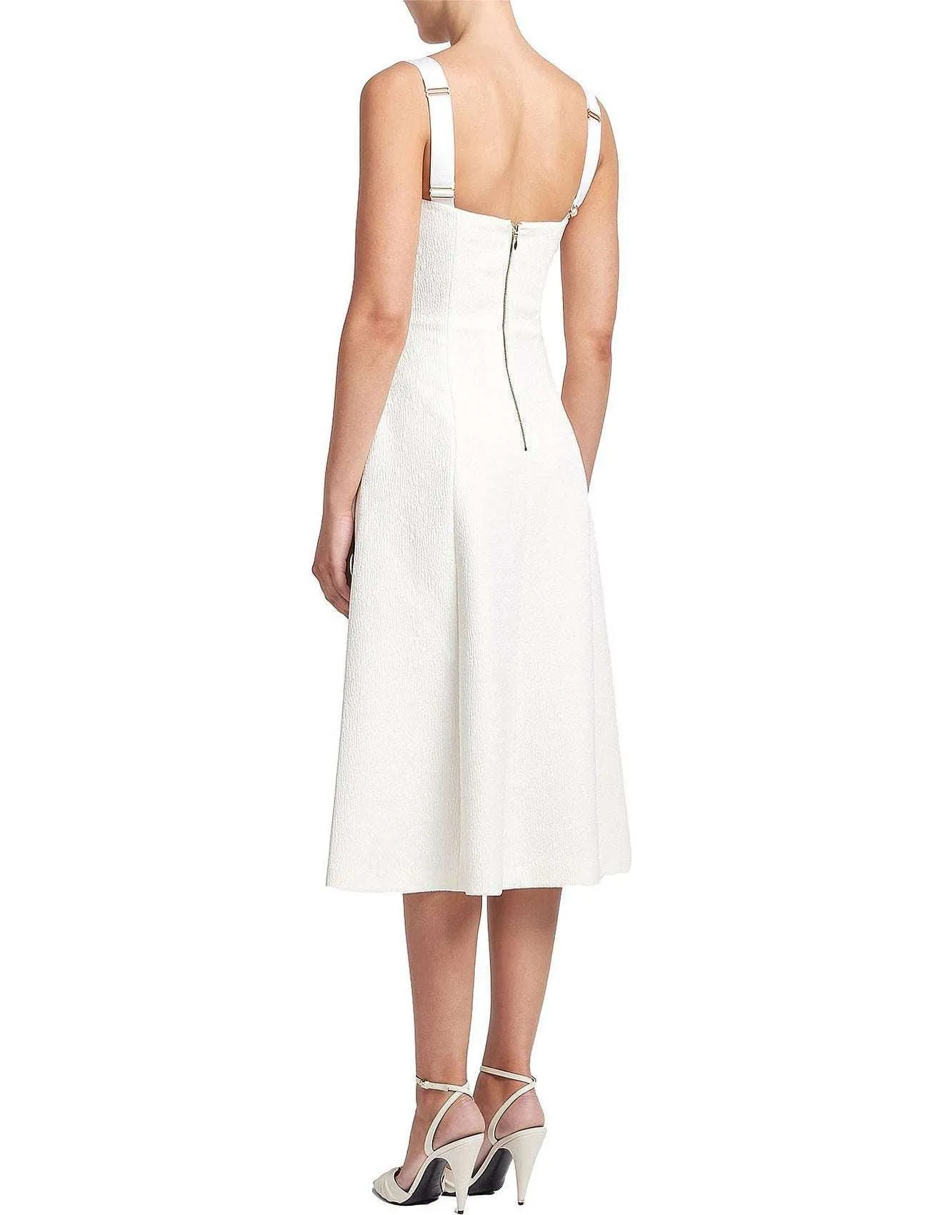 REBECCA VALLANCE Calla V-Wire Midi (Ivory) - RRP $699