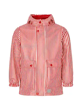 Red Stripe Rain Jacket