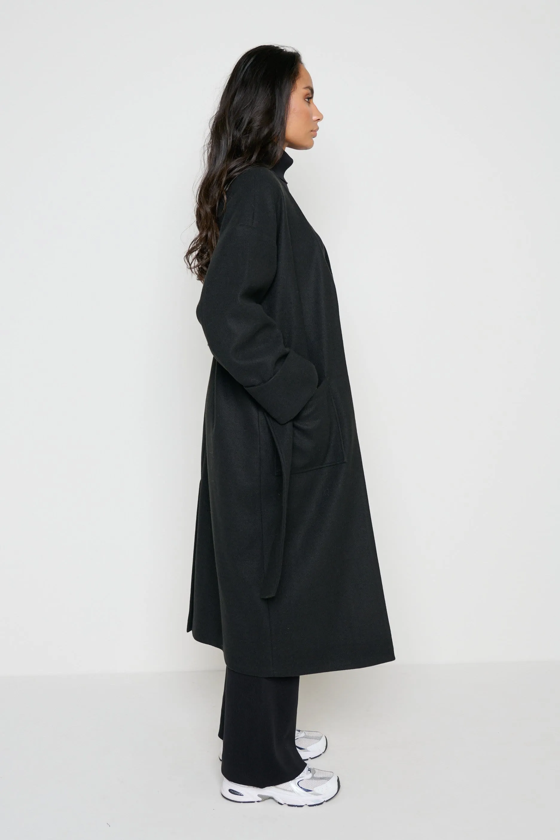 Reece Wrap Coat - Black