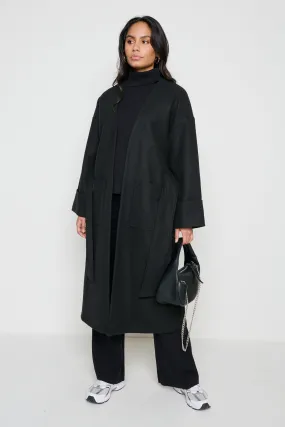 Reece Wrap Coat - Black