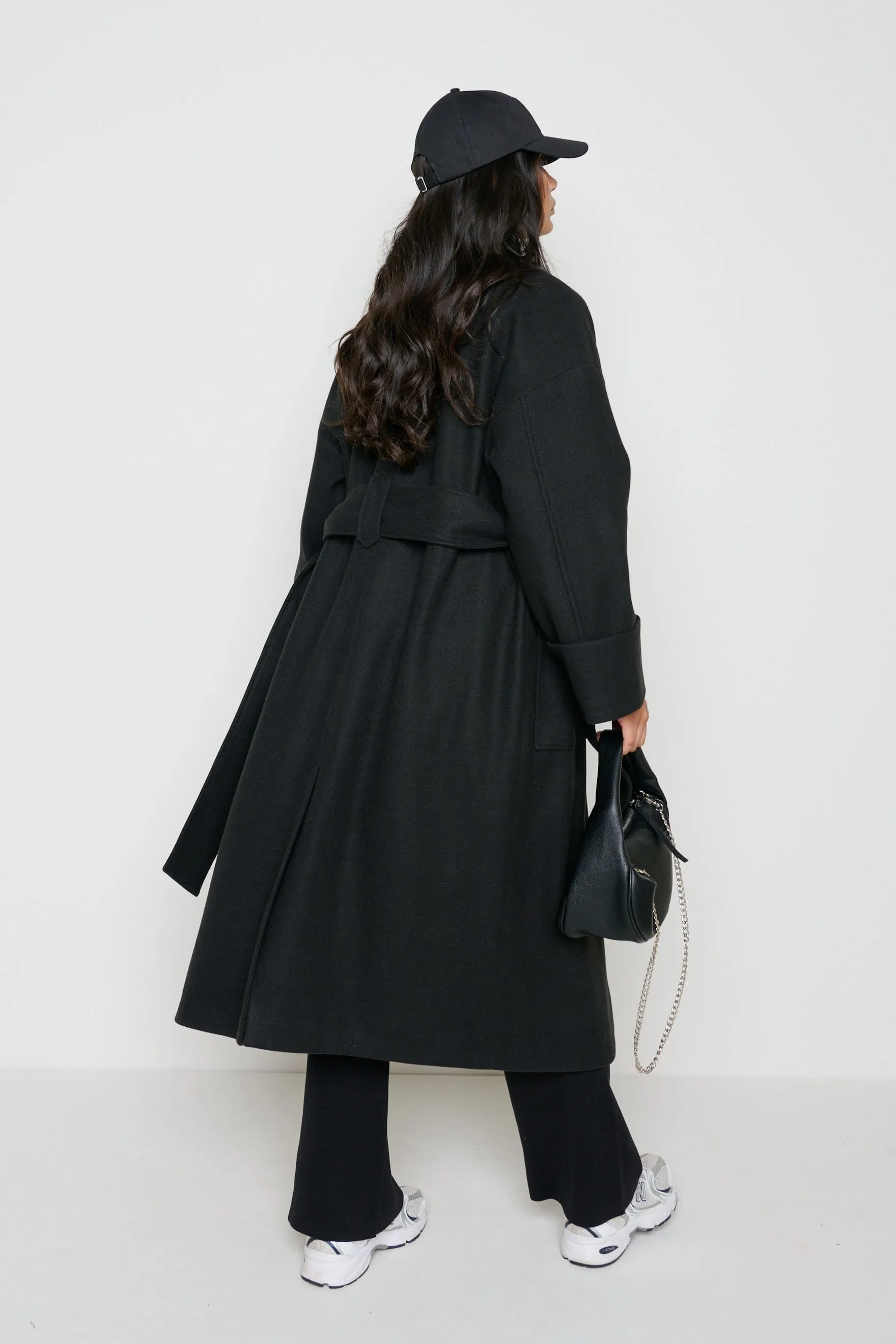 Reece Wrap Coat - Black