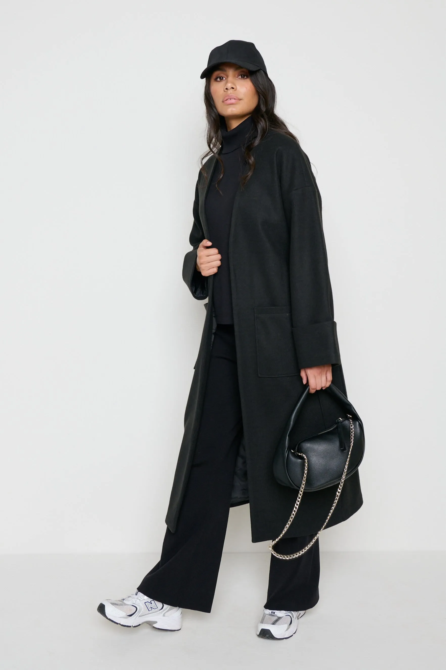 Reece Wrap Coat - Black