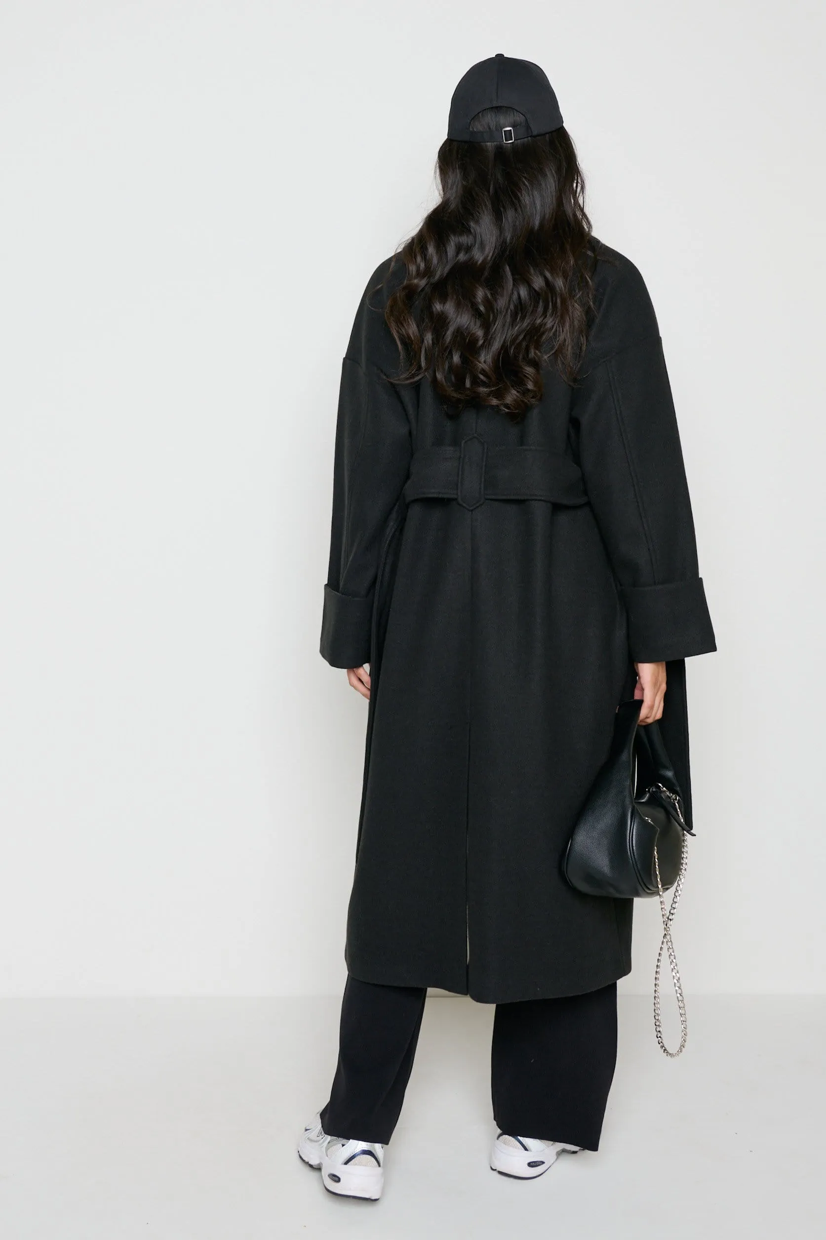 Reece Wrap Coat - Black