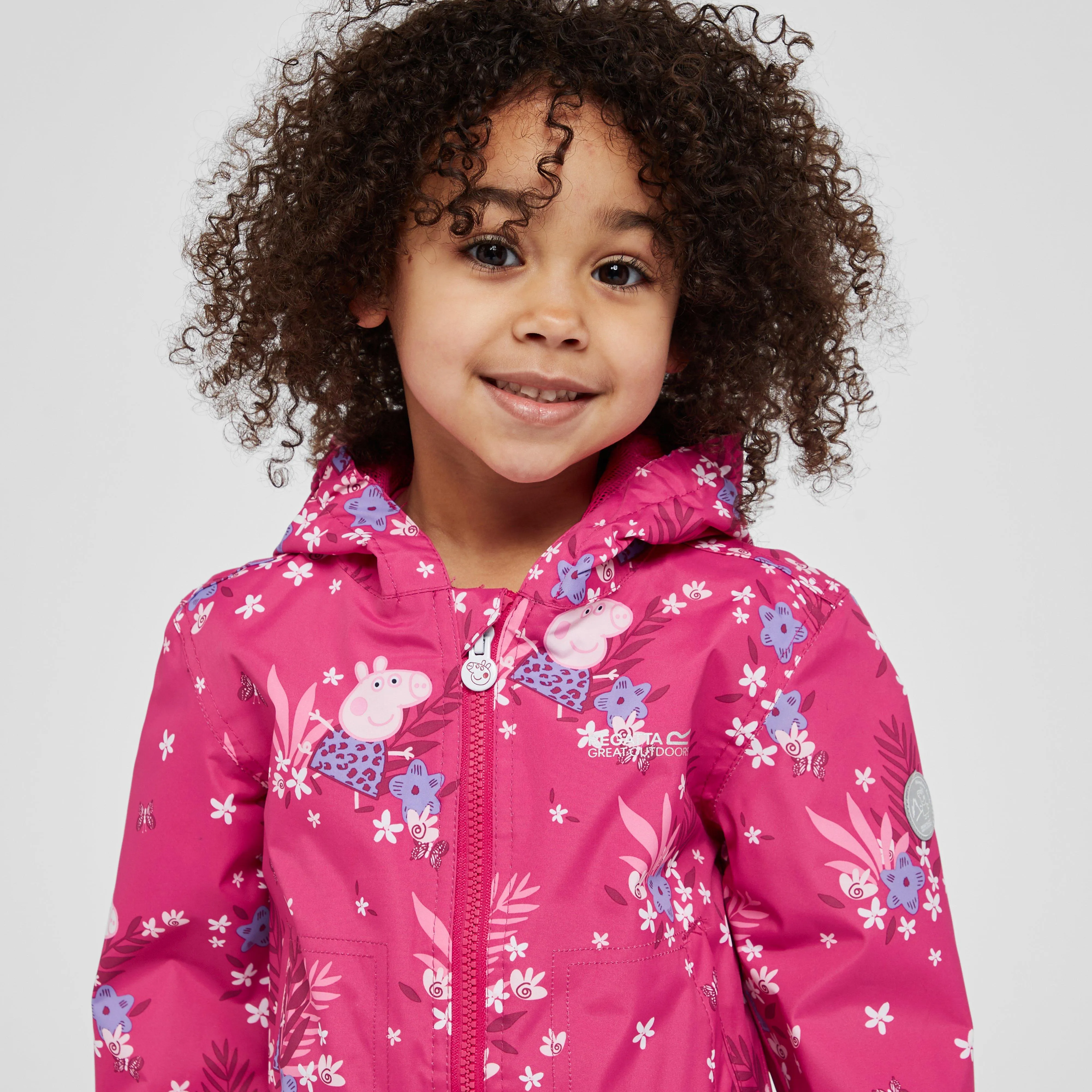 Regatta Kids' Peppa Pig Muddy Puddle Waterproof Jacket | Millets