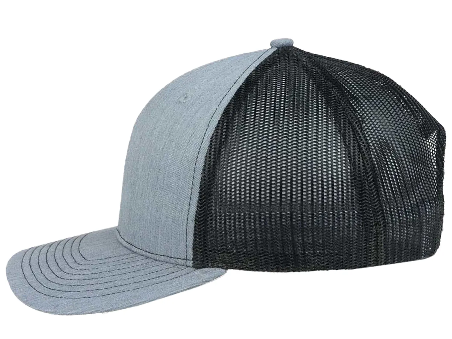 Richardson 112 Trucker - Heather Grey/Black