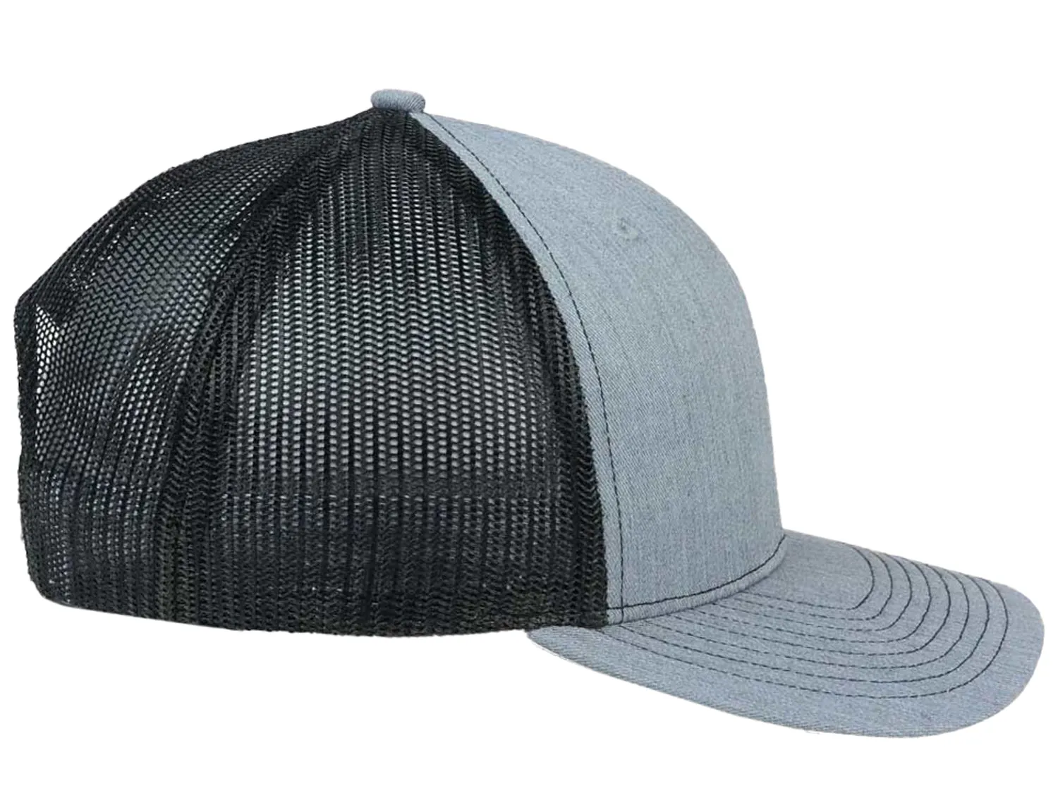 Richardson 112 Trucker - Heather Grey/Black