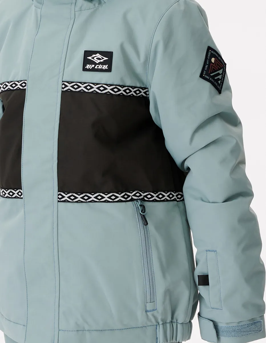 Rip Curl Kids' Olly Snow Jacket Mineral Blue | Buy Rip Curl Kids' Olly Snow Jacket Mineral Blue here | Outnorth