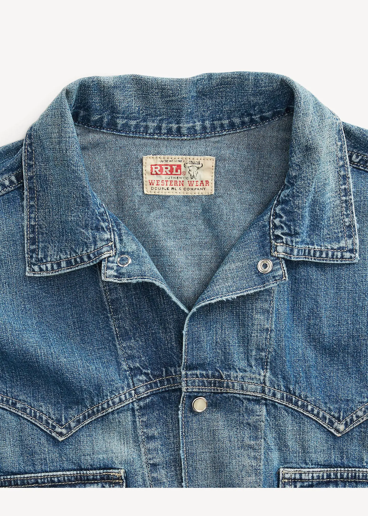 RRL Hewson Indigo Denim Wester Jacket