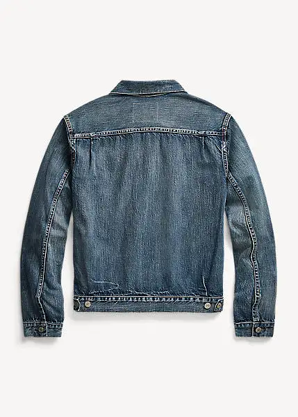 RRL Overdale Indigo Denim Trucker Jacket