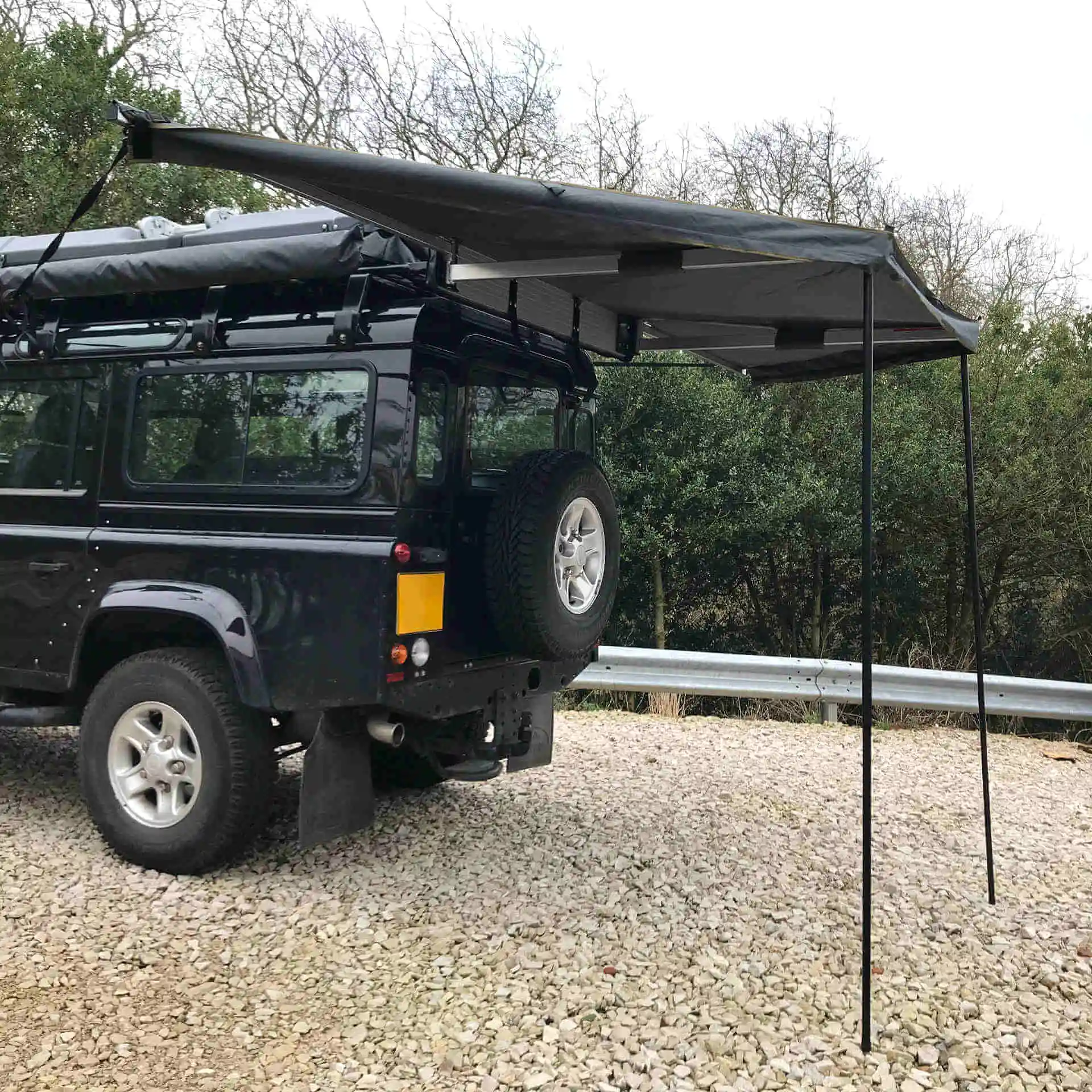 Small 180 Degree Overland Expedition Fold-Out Camping Vehicle Awning